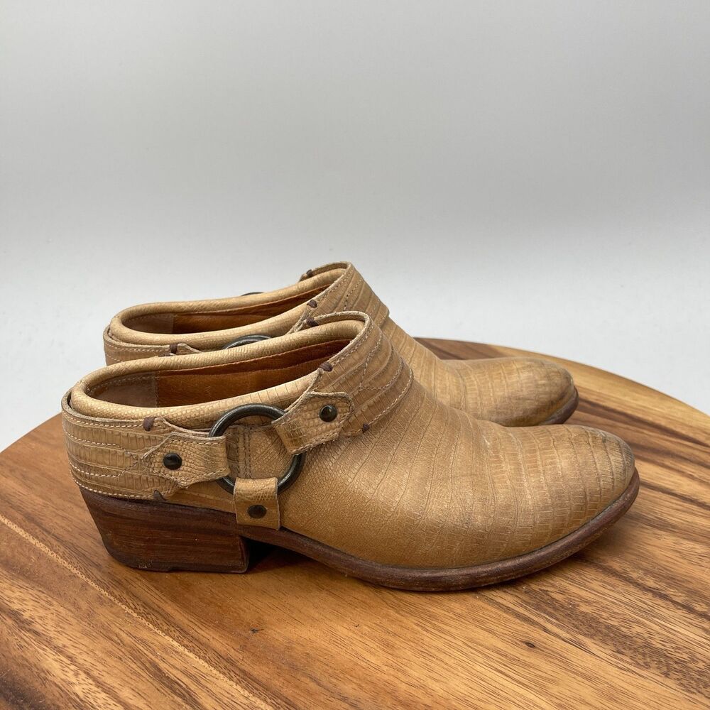 Frye Carson Mules Womens Size 7 B Brown Leather Vintage Casual Comfort Shoes